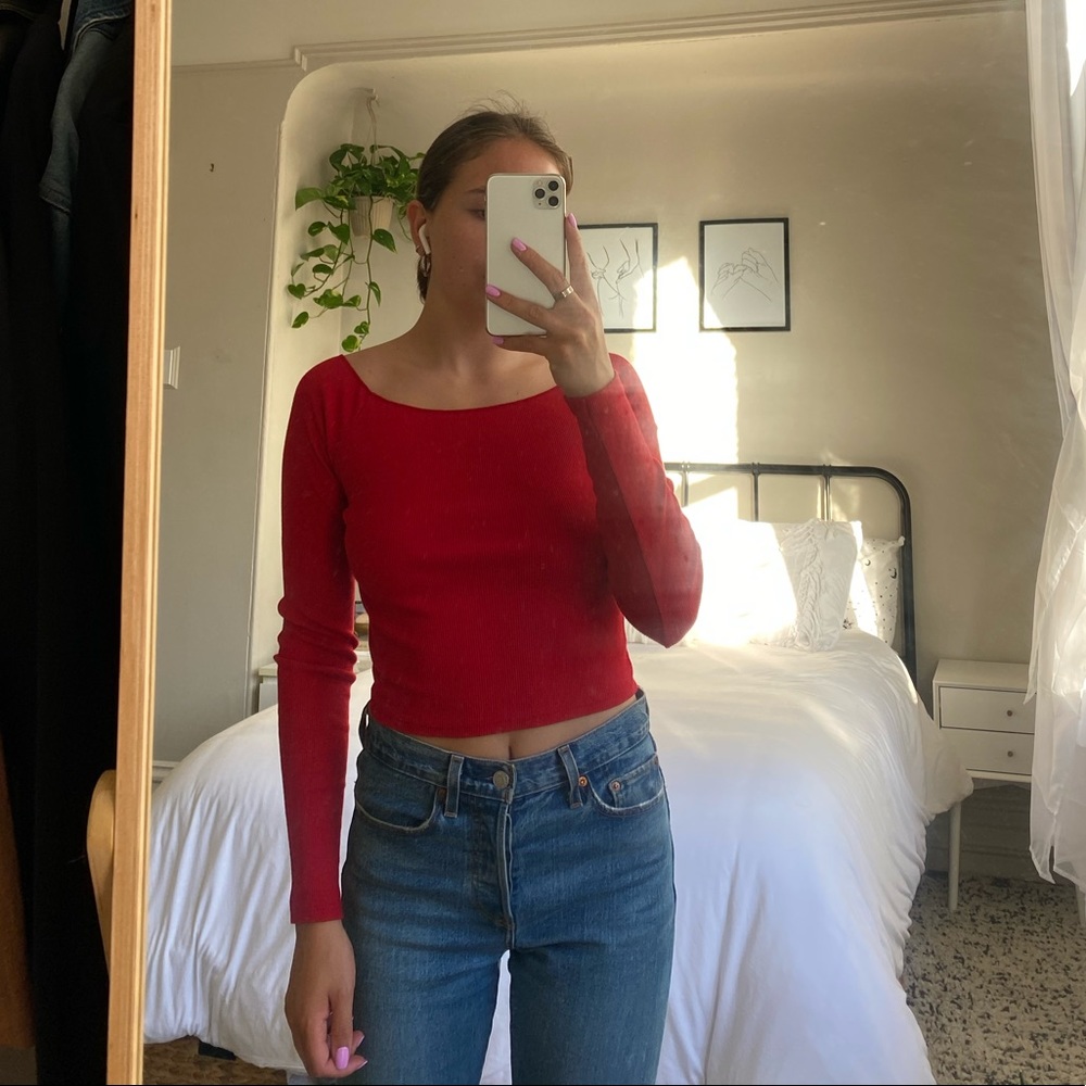 Off-The-Shoulder Long Sleeve
